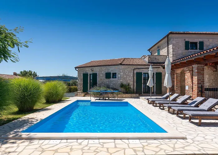 Mediterrane Mit Privatpool, Grill, Tischtennis Und Unweit Des Radwegs Parenzana Prázdninový dům